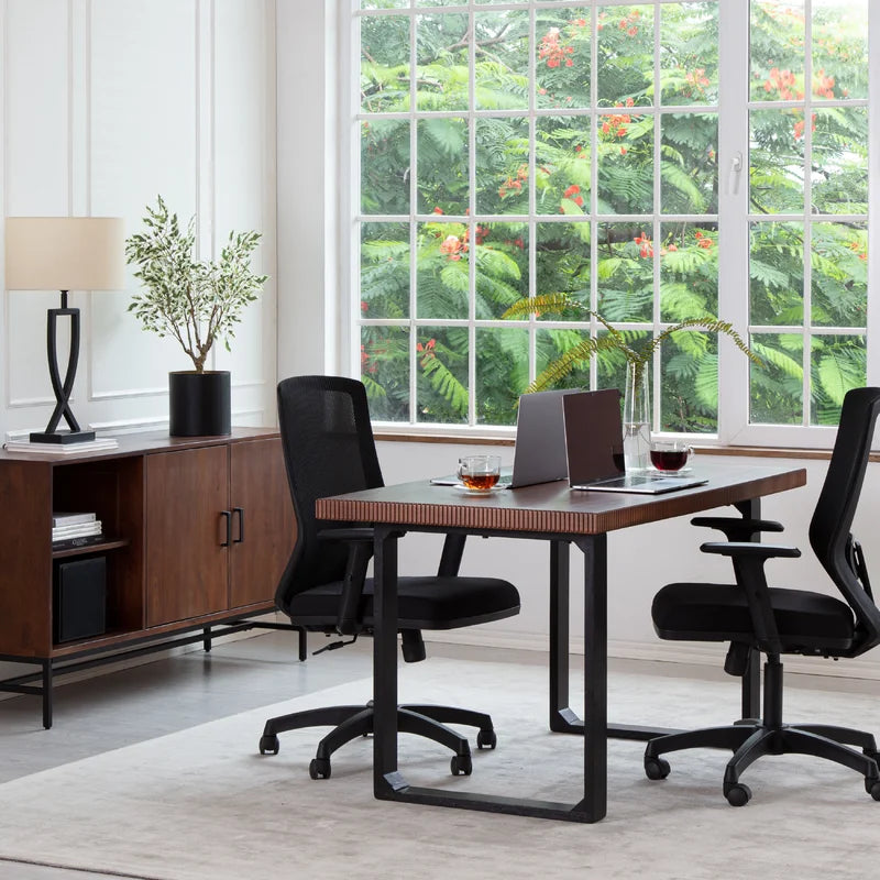 Solid Wood Handcrafted Study Table - -